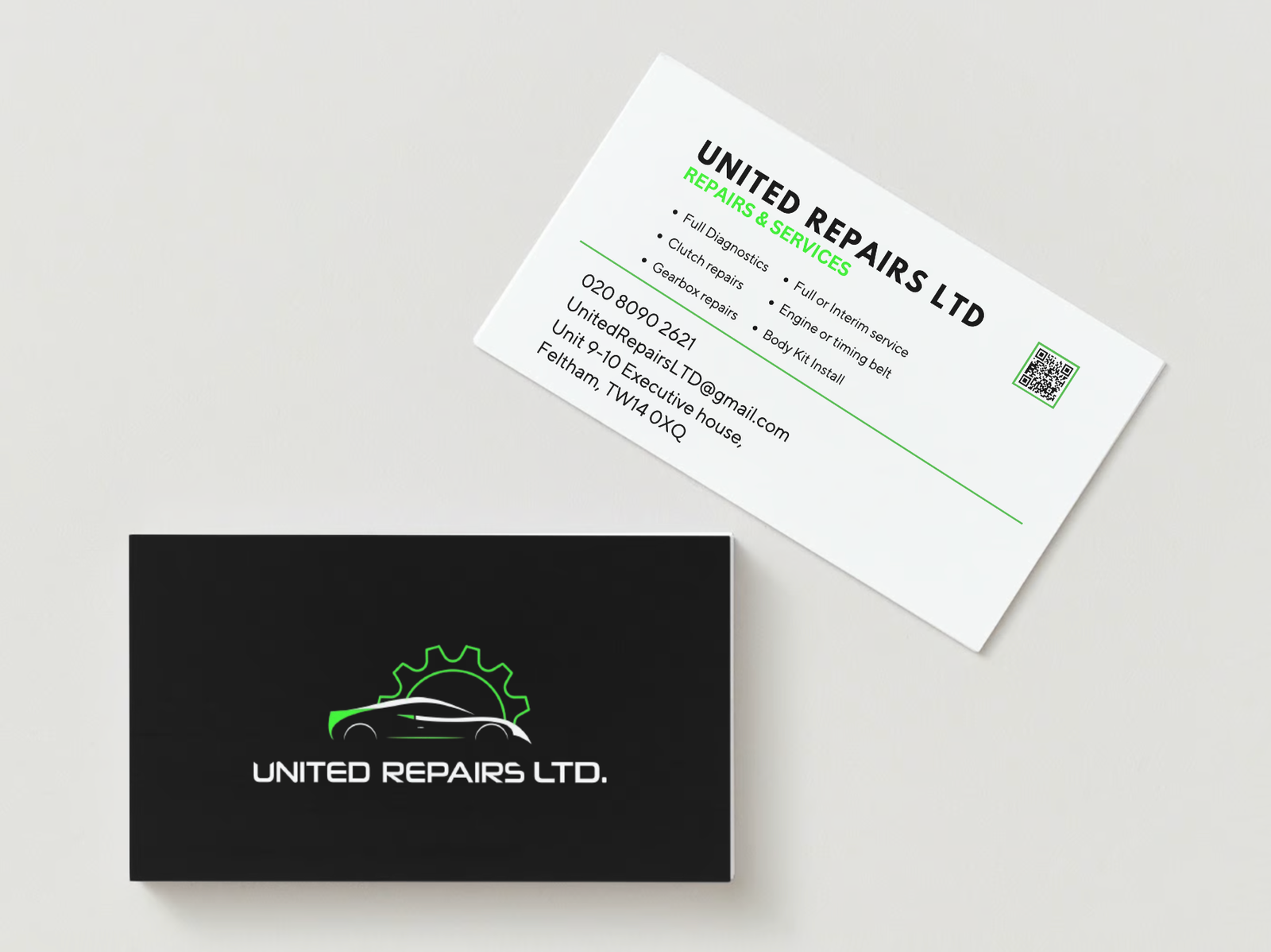 United repairs Ltd Business Card